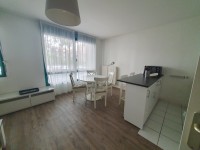 STUDIO MEUBLE EN RDC AVEC PARKING A LOUER - LILLE PROX EURATECHNOLOGIE - METRO BOIS BLANC - 34 m2 - 695 € charges comprises par mois