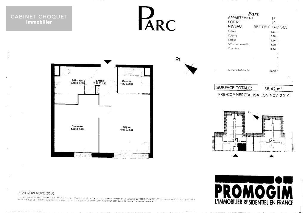 LOMME - PROX EURATECHNOLOGIE- PROX. AV ARTHUR NOTEBART- METRO LOMME LAMBERSART - F2 BBC EN RDC SURELEVE AVEC PARKING- Disponible � partir du 02 avril
