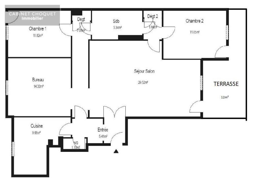 F4 BIS AVEC GRAND BALCON, GARAGE ET CAVE A LOUER - CROIX PARC BARBIEUX - 98 m2 - 1 068 &euro; charges comprises par mois